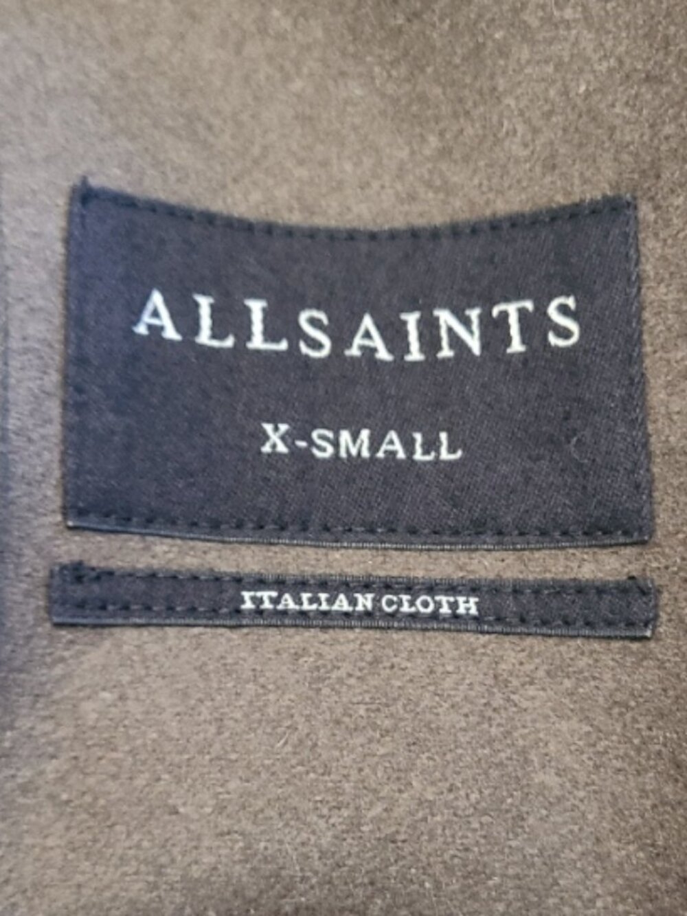 ALLSAINTS SCALA COAT OVERSIZED OVERCOAT HUGE DRAPED HOOD ITALIANWOOL BLEND sz XS - Picture 8 of 10